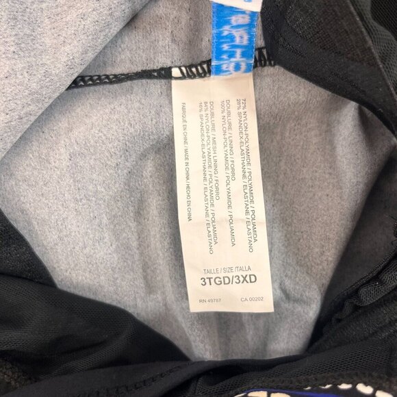 Christina Swimwear Tankini Bathing Suit Top Women Plus 3XD Black Floral Long NWT - Picture 6 of 10